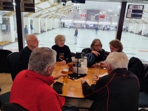Curlers enjoy post-game socializing