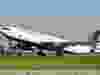 An Air Canada jet leaves the runway