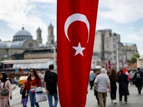 Under article 300 of Turkey's penal code, it is a criminal offence to publicly disrespect the Turkish flag.
