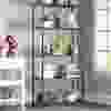 Wayfair Basics Alexandrina Wire Shelving Unit in Black. PHOTO BY WAYFAIR