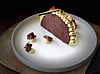 Dark chocolate short bread taco with pistachio cream and white chocolate ganache, at Simon Hotel in Fort-de-France. PHOTO BY ADAM WAXMAN/DINE MAGAZINE