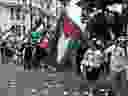 The Vuelta has been marked by several pro-Palestinian protests this year with the 11th stage cut short in Bilbao.