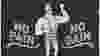 poster with man with muscles