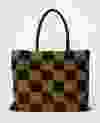 Gingham Straw Tote Bag gap