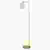 Joss & Main Gracieleigh Arched Floor Lamp in White. PHOTO BY WAYFAIR