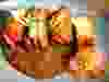 A plate of meat with sauce