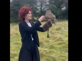 An image of Sharon Osbourne which was taken from her X post in which she thanked the public for the outpouring of support following the death of her husband, Ozzy Osbourne.