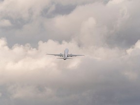 A Boeing 737 Max 8 aircraft departs for a test flight outside the company's manufacturing facility in Renton, Washington, US, on Sunday, Jan. 7, 2024.