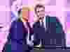 Donald Trump and Charlie Kirk.