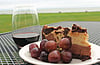 Wine and cheese cake at Viewpointe Estate Winery. PHOTO BY ADAM WAXMAN / DINE AND DESTINATIONS MAGAZINE