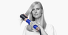 Dyson Airwrap in blue/blush.