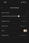Loftie app settings