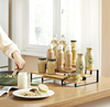 SONGMICS Spice Rack, Set of 2 Cabinet Shelf Organizers