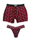 Signature Lace Original Rise Thong And Saxx Ultra Boxer Brief Let's Get It On.