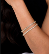 woman wearing olive & piper Pippa Bracelets (Set of 2)`