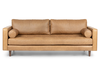 Sven Tufted Leather Sofa.