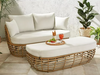Dune Loveseat and Ottoman.