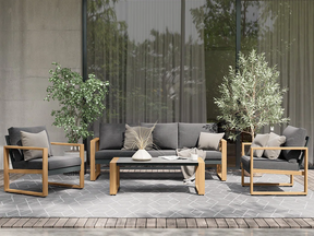 Arunas 5 Person Outdoor Conversation Furniture Set