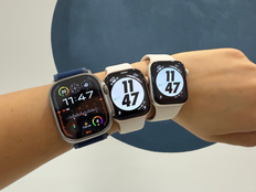 [From left to right] The Apple Watch Ultra 3, Apple Watch Series 11 and Apple Watch SE 3.