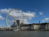 View of the London Eye as seen from our Uber Boat