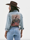 Wrangler Women's Rodeo Poster Denim Western Snap Shirt